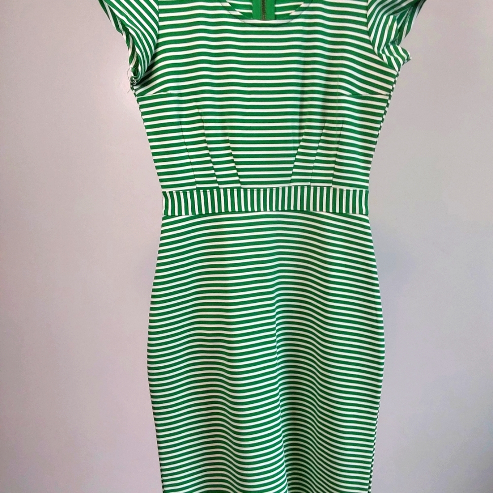 Green Striped Dress